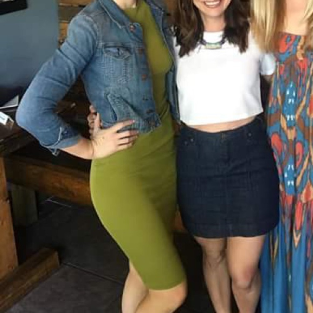 Form fitting Green Dress